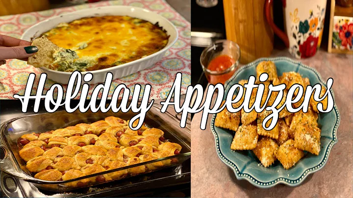 HOLIDAY APPETIZERS|Bacon Spinach Dip, Glazed Pigs ...