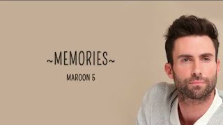 Maroon 5- Memories.Lyrics video
