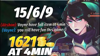 This is what happens when you let Vayne start with 1600gold at lvl 1