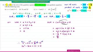 Add Math Form 4 - Chapter 2: Quadratic Functions - Self Practice 2.2