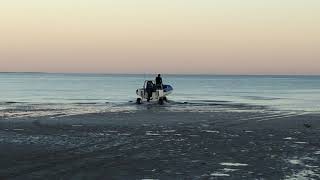 Amphibious vessel drop off Cygnet Bay Pearl Farm