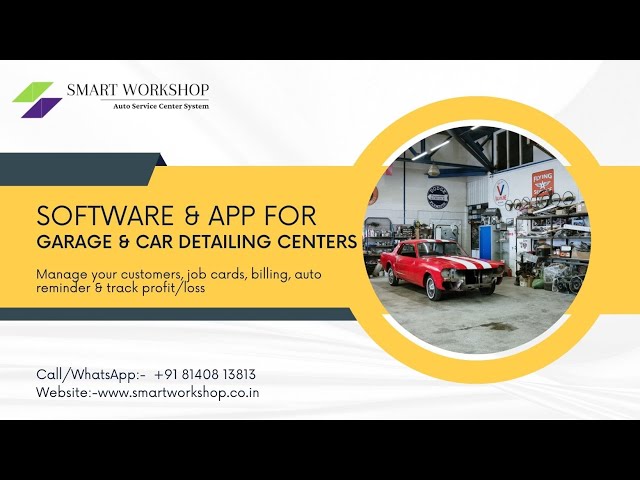 Smart Workshop (Automobile Workshops/garages) Software Demo -  Hindi-1