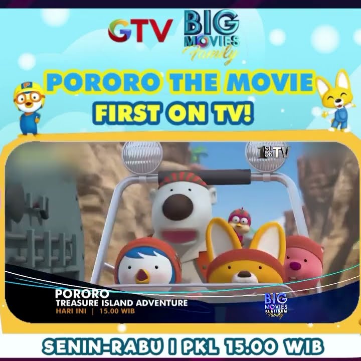 first on tv big movies platinum family Pororo treasure island adventure gtv