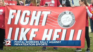 Local postal workers rally to save United States Postal service