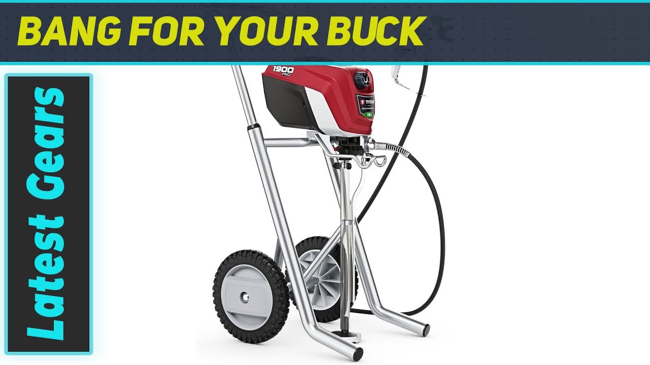 Titan ControlMax 1900 Pro - The Best Airless Paint Sprayer for Large Projects