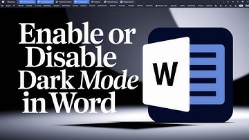 How To Enable or Disable Microsoft Word Dark Mode [GUIDE]