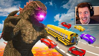 CARROS vs Godzilla Envolved no Teardown Mods!