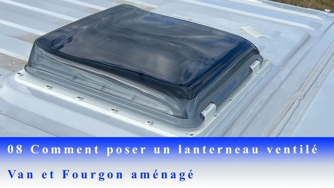 Pose d'un lanterneau FIAMA VENT CRISTAL 40 x 40 cm sur notre