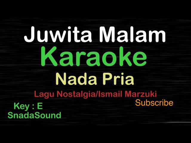 JUWITA MALAM-Lagu Nostalgia-Ismail Marzuki|KARAOKE NADA PRIA ​⁠ -Male-Cowok-Laki-laki@ucokku class=