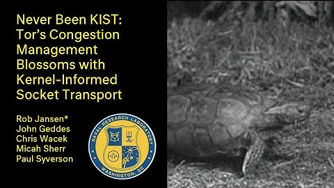 Never Been KIST - Lightning Talk for Usenix Security 2014