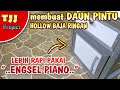 Cara membuat pintu hollow baja ringan, Lebih rapi pakai engsel piano