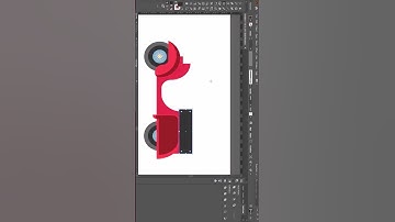 How to Drawing Vespa Vector in .. Tutorial #illustrator #shorts