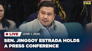 LIVESTREAM: Sen. Jinggoy Estrada holds a press conference (June 1, 2026)