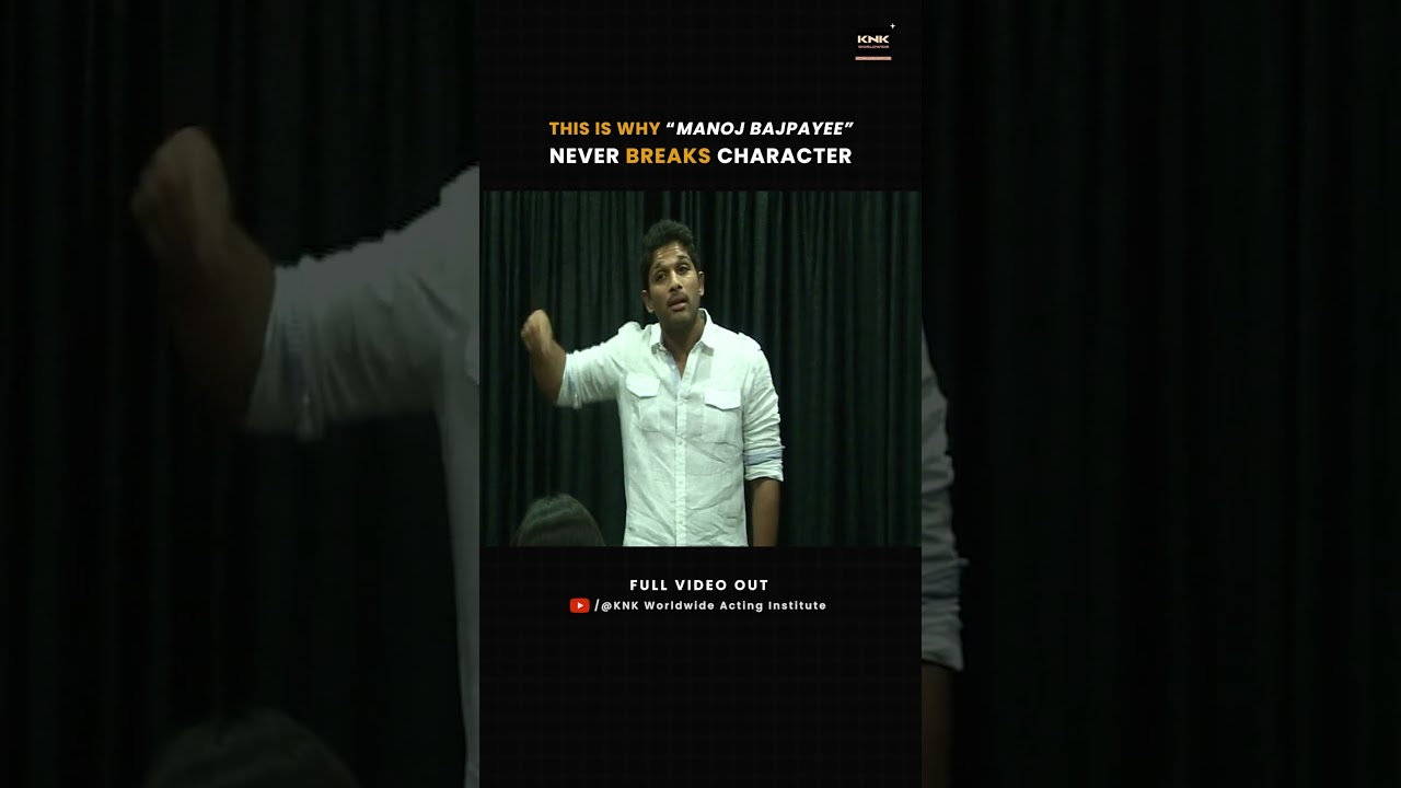 Allu Arjun Breaks Down Manoj Bajpayee’s Acting Technique 🔥 #knkworldwide #manojbajpayee #actingtips