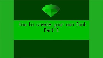 ✅ How to create your own font (Part 1) { Important notes in the video description }