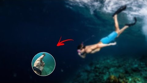 الغطس الحر في المحيط، وإيجاد نفايات وعملات نقدية في القاع