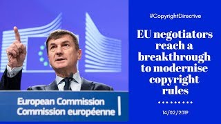 EU negotiators reach a breakthrough to modernise copyright rules