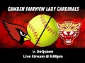 Lady cardinal softball vs dequeen