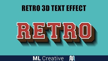 CorelDraw Tutorial #01 | How to make Retro 3d Text Effect in CorelDraw x6 | ML Creative