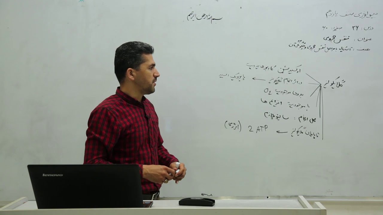 صنف یازدهم   مضمون بیولوژی   درس ۲۶   عنوان درس  مراحل تنفس حجروی