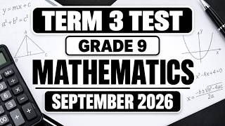 MEMO MATHEMATICS GRADE 9 TERM 3 MATHEMATICS GRADE 9 THUNDEREDUC GRADE 9 TERM 3