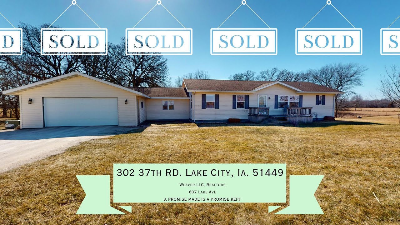 Home for sale by Weaver LLC, Realtors. 502 N 37th Rd. Lake City, IA 51449. YouTube