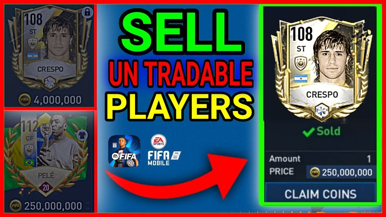 How To SELL UNTRADABLE PLAYERS In FIFA MOBILE 23 😱💯 YouTube