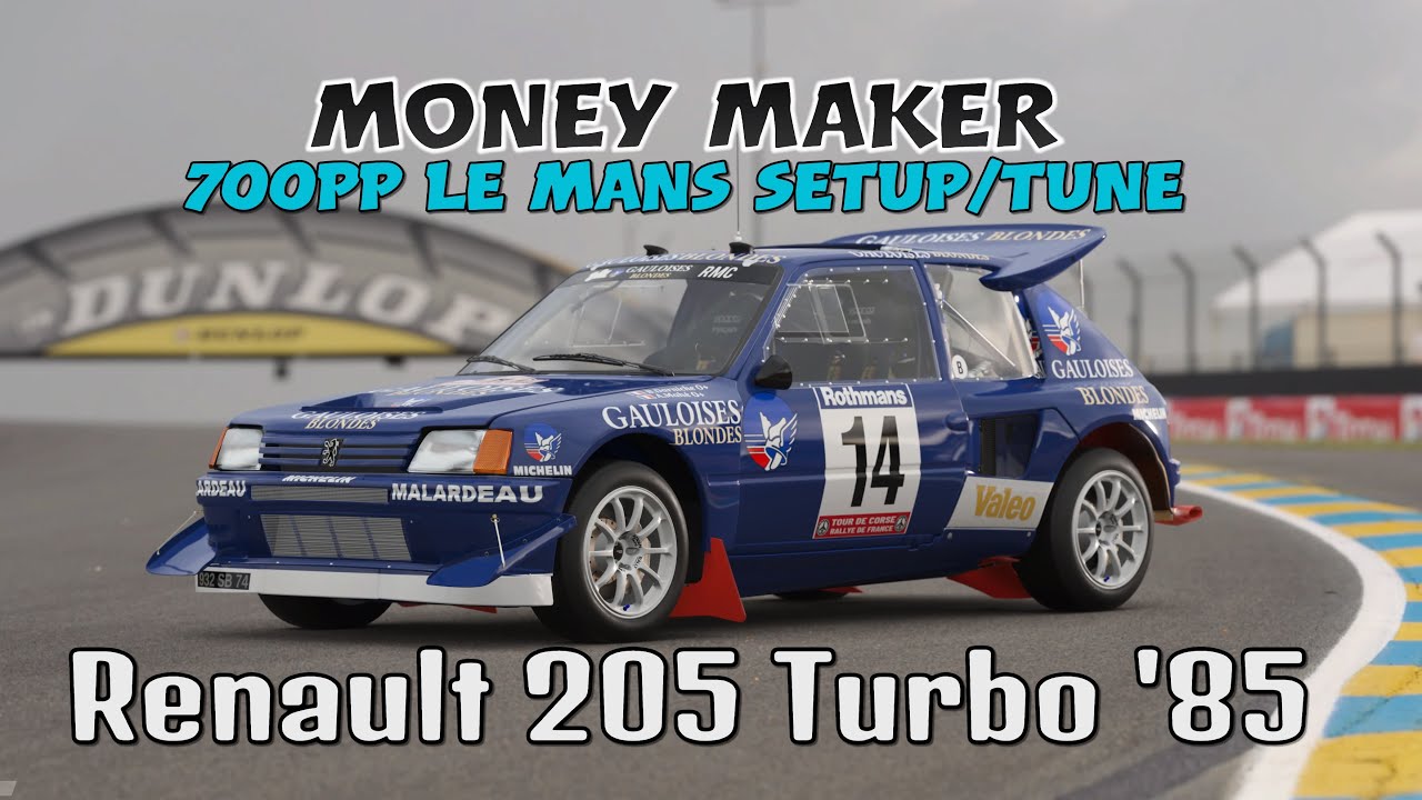 GT7 Money Maker | Peugeot 205 Turbo 16 Evolution 2 '86 | 700PP Le Mans Setup/Strategy (Update 1.67)