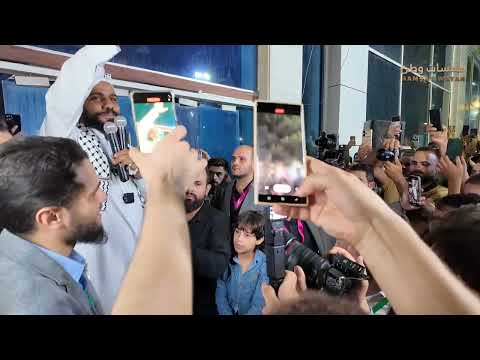 إستقبال الشيخ محمود حسنات في سوريا بمعرض دمشق الدولي 