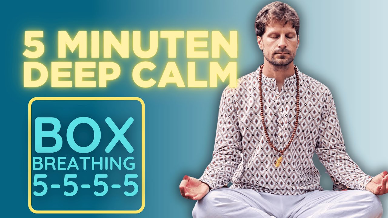 Box Breathing 5-5-5-5 – Deep Calm in 5 Min - YouTube