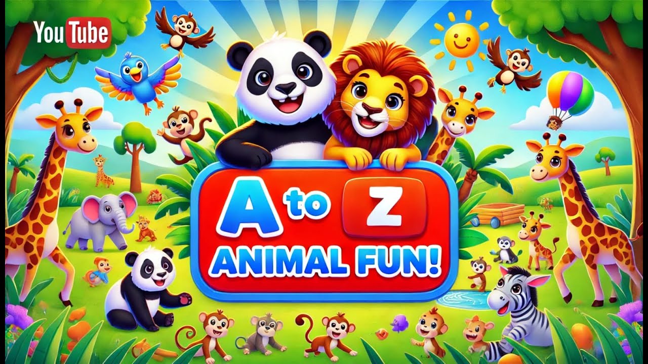 Animal Adventure A to Z | Learn Animal Names and Sounds with Fun ...