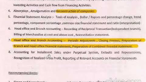 B-COM PART 2,ADVANCED AND COST ACCOUNTING,REDUCED SYLLABUS