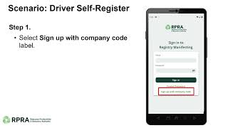 How to Download & Sign in to RPRA Mobile App - HWP Registry screenshot 4