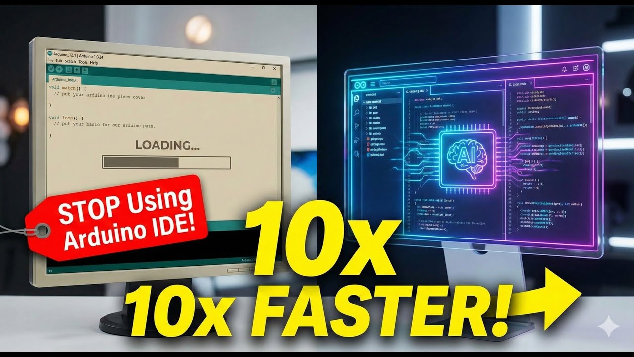 STOP Using Arduino IDE! This New IDE Is 10x Faster & Smarter! - YouTube