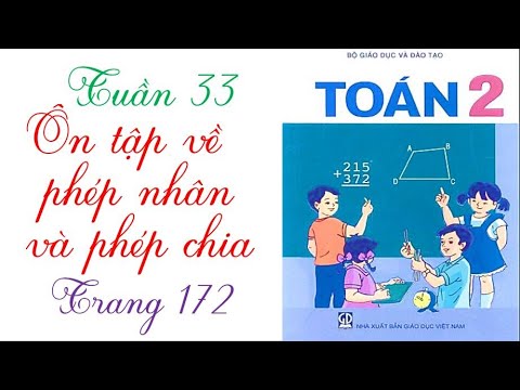 Toán 2: Ôn tập về phép nhân và phép chia (Trang 172)