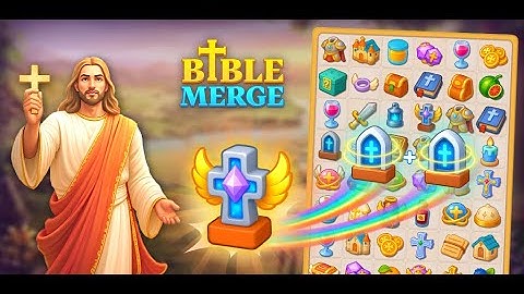 Bible Merge Gameplay | Creation of World Area | Christian Games | Merge Puzzle Games