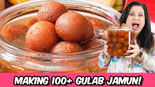 Making 100 Plus Gulab Jamun for Eid Dawath Recipe in Urdu Hindi - RKK