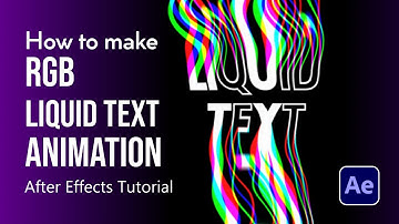 Step-by-step guide to creating liquid text animation in After Effects