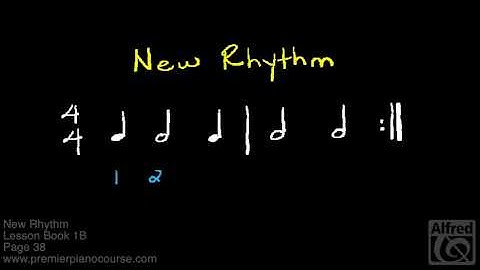 Lesson Book 1B, Page 38: New Rhythm