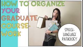 Organizing Your (SLP) Grad School Courses