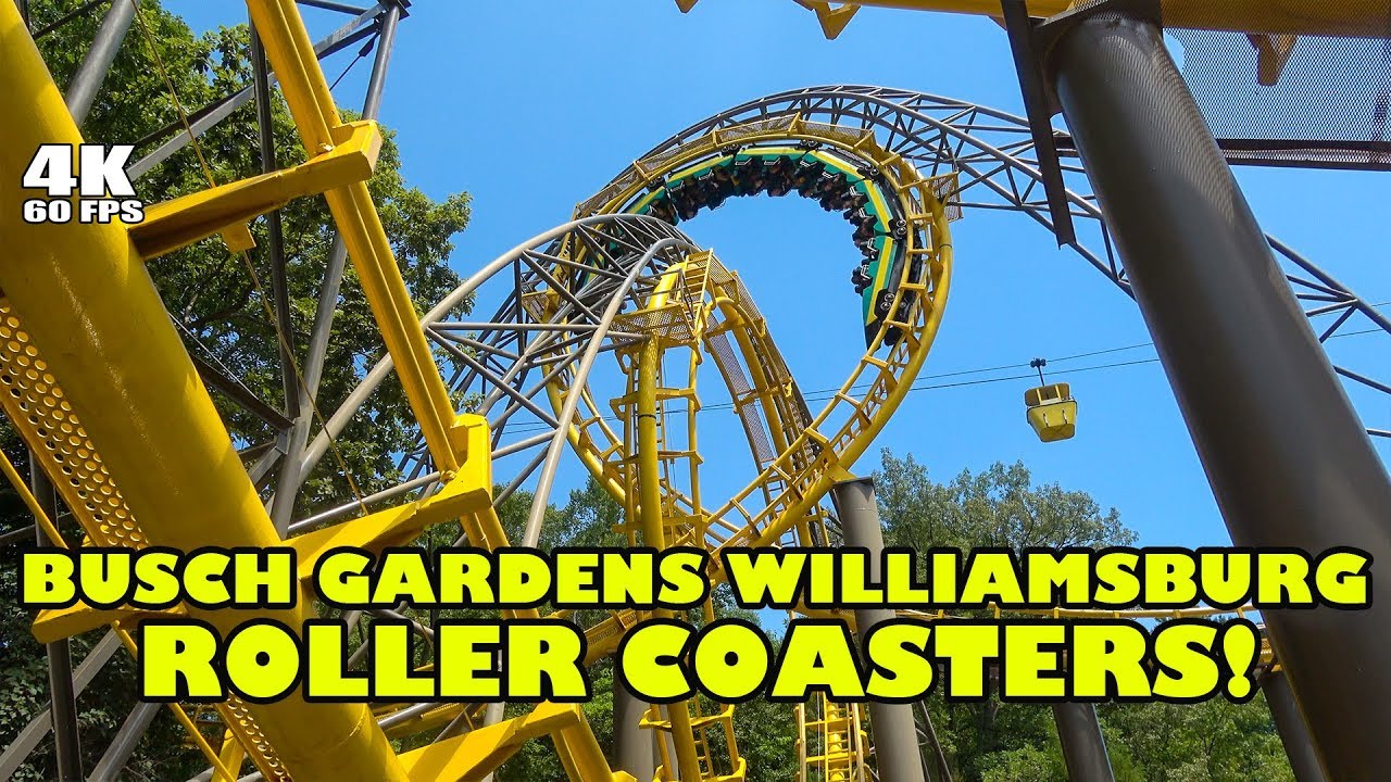 Busch Gardens Williamsburg Roller Coasters Front Seat Onride Povs