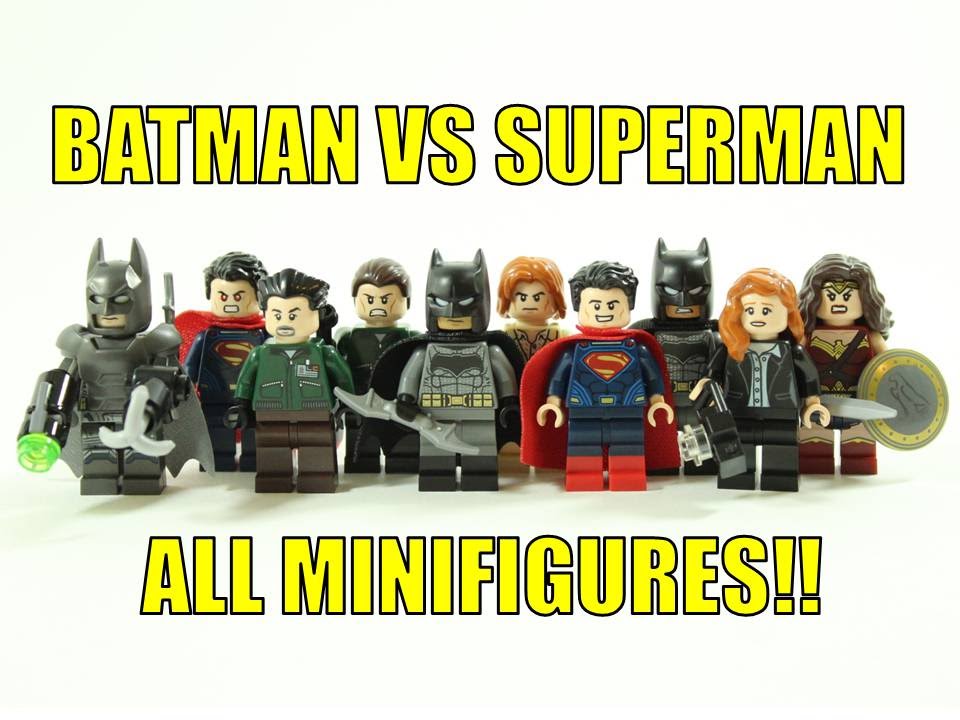 LEGO 2016 BATMAN VS SUPERMAN ALL MINIFIGURES!!!!