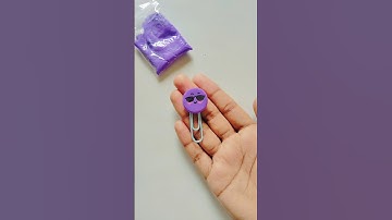 #diy paper clip 😍💜|| #shorts #youtubeshorts #claycraft