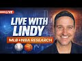 MLB + NBA Research + Data Deep Dive (4/19) | MLB Props, Bets &amp; Research | Live With Lindy