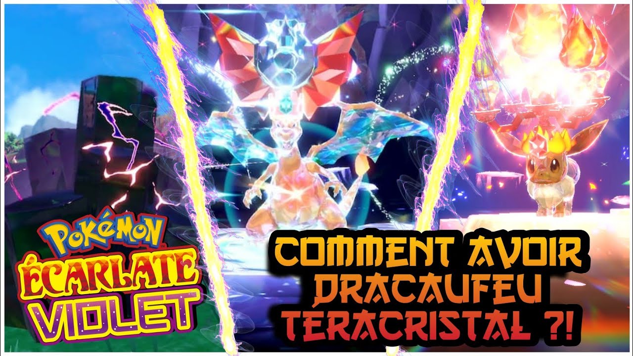 Recevez un Dracaufeu de type Téracristal Ténèbres dans Pokémon Écarlate et  Pokémon Violet.