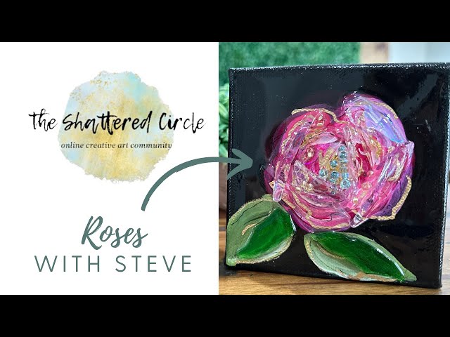Roses with Steve (Beginner Glass & Resin Art Tutorial) - YouTube