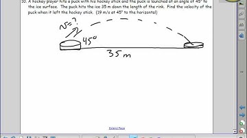 Physics 122: Projectile Problem 10