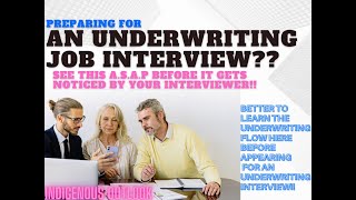 Are you prepared enough for your underwriting ops round  interview ?