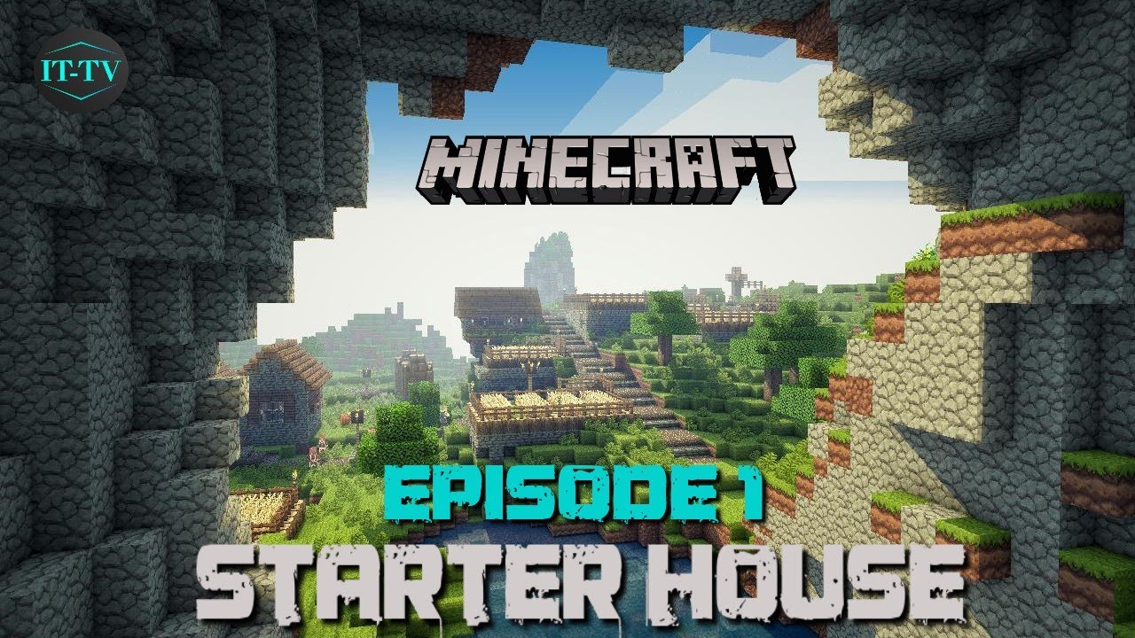 Minecraft Survival | Building a  STARTER HOUSE | Minecraft Live series #1