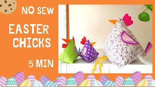 Easter Chick  NO SEW DIY 5 min